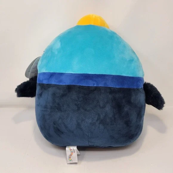 Squishmallows Melrose the Cassowary Bird 14" Plush Soft Toy 2022 Blue Pink New - Picture 4 of 7
